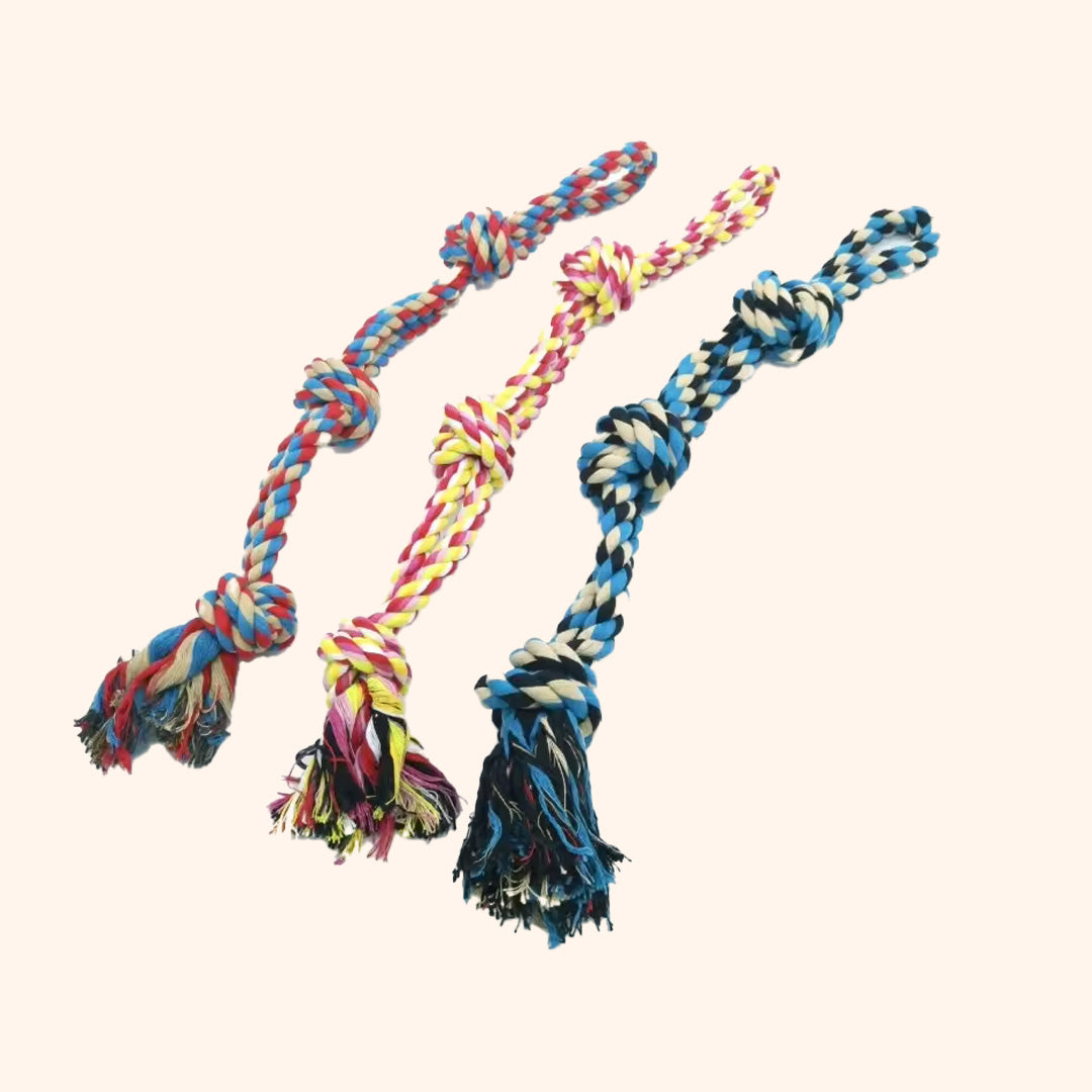 Chew Rope - Yellow & pink