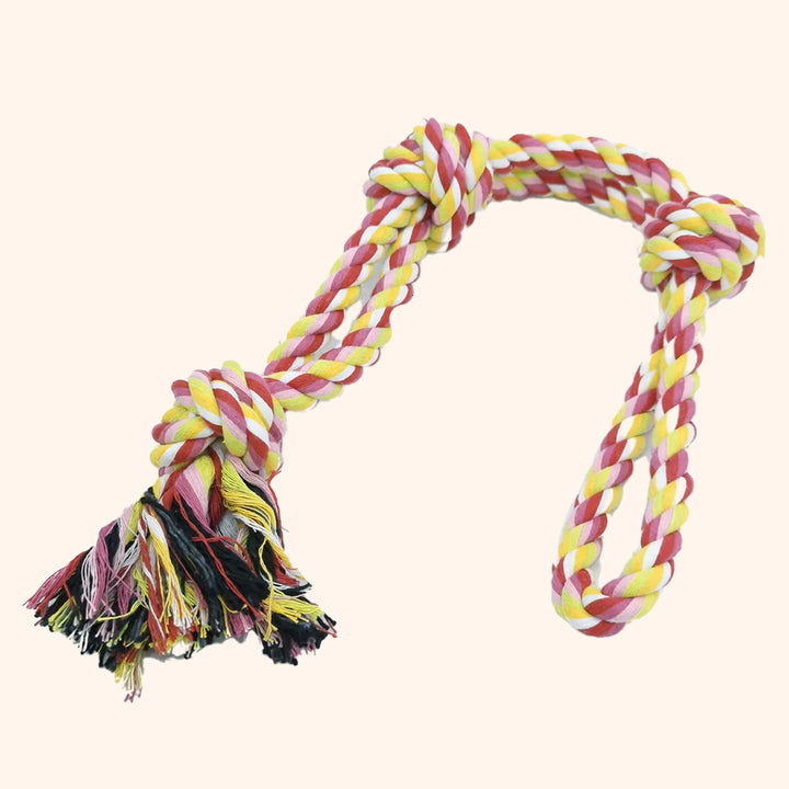 Chew Rope - Yellow & pink