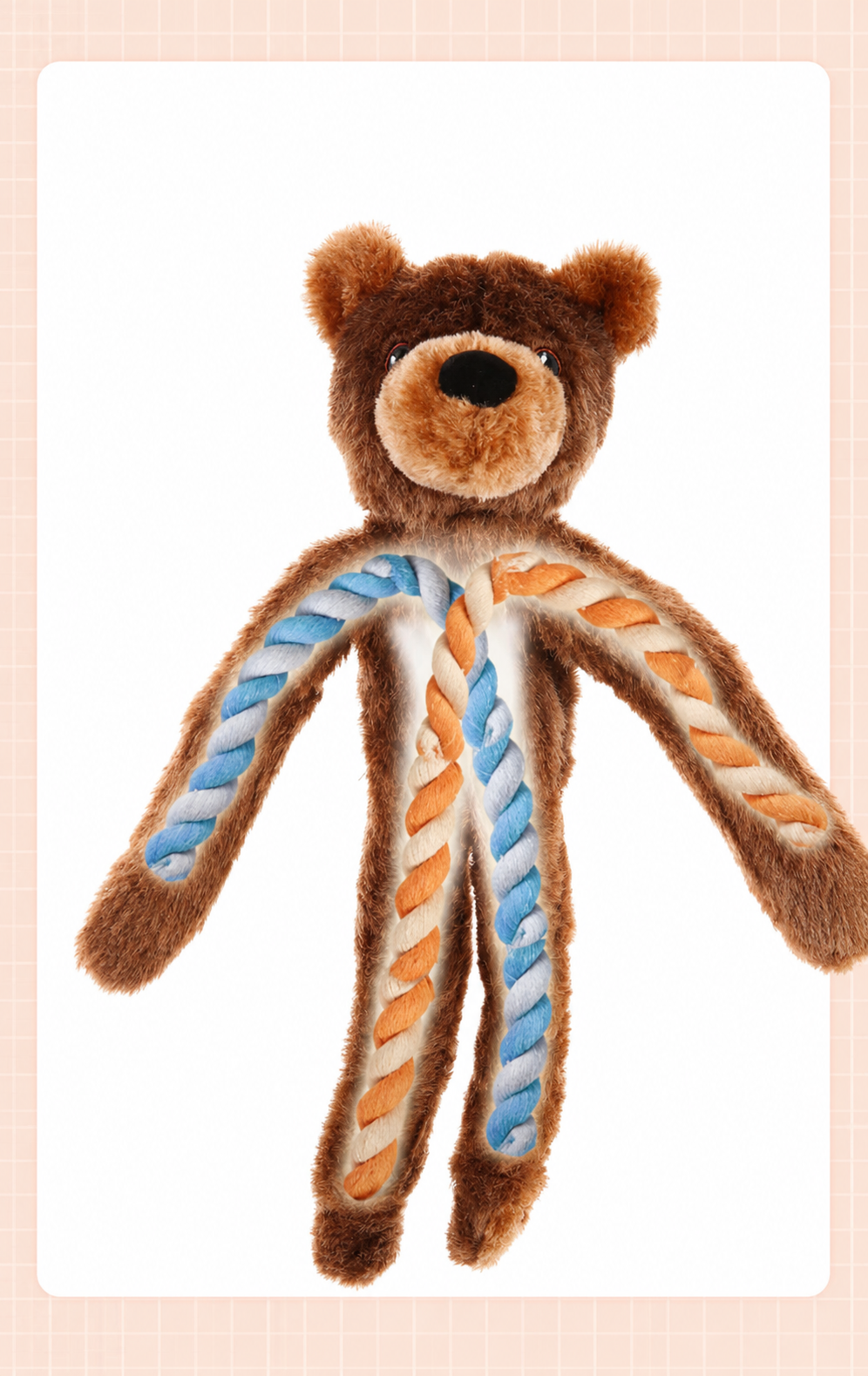 Bear rope plush Dog Toy